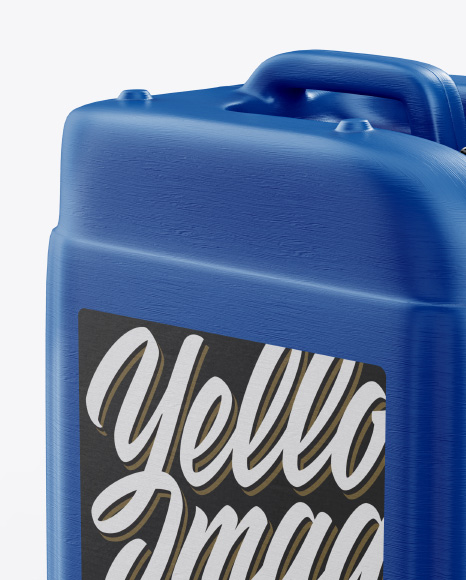 Download Textured Plastic Jerry Can Mockup In Jerrycan Mockups On Yellow Images Object Mockups PSD Mockup Templates