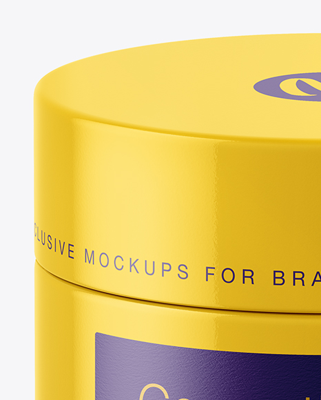 Glossy Cosmetic Jar Mockup