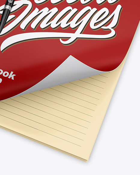 Matte Notebook w  Pen Mockup PSD #2