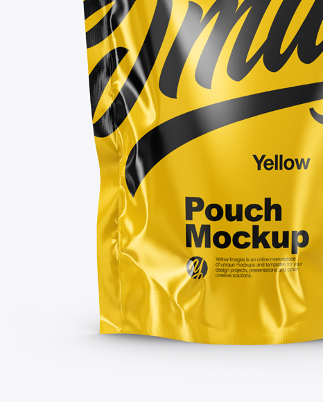 Glossy Pouch Mockup PSD #1