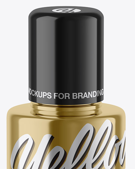 Metallic Cosmetic Bottle Mockup PSD #2