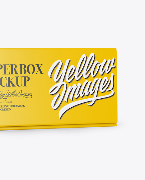 Paper Box Mockup   Half Side View PSD #4