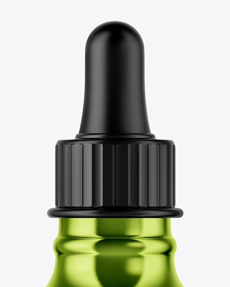 Metallic Dropper Bottle Mockup PSD #2
