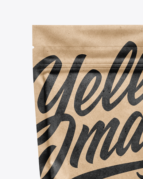 Kraft Pouch Mockup PSD #2