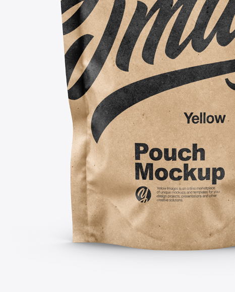 Kraft Pouch Mockup PSD #1