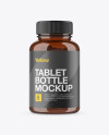 Download Amber Bottle With Capsules Mockup in Bottle Mockups on Yellow Images Object Mockups