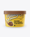 Download Ice Cream Cup Mockup - Front View in Cup & Bowl Mockups on Yellow Images Object Mockups