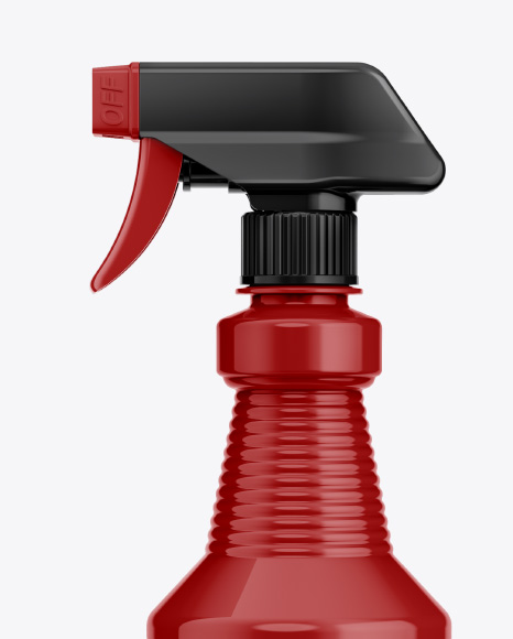 Plastic Spray Bottle Mockup PSD #2