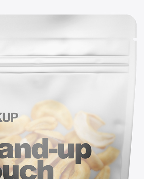 Download Frosted Stand Up Pouch W Cashew Nuts Mockup In Pouch Mockups On Yellow Images Object Mockups Yellowimages Mockups