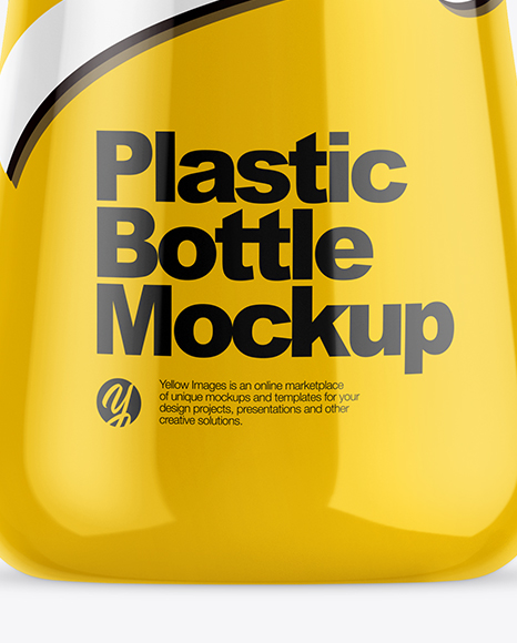 Glossy Plastic Bottle Mockup PSD #1