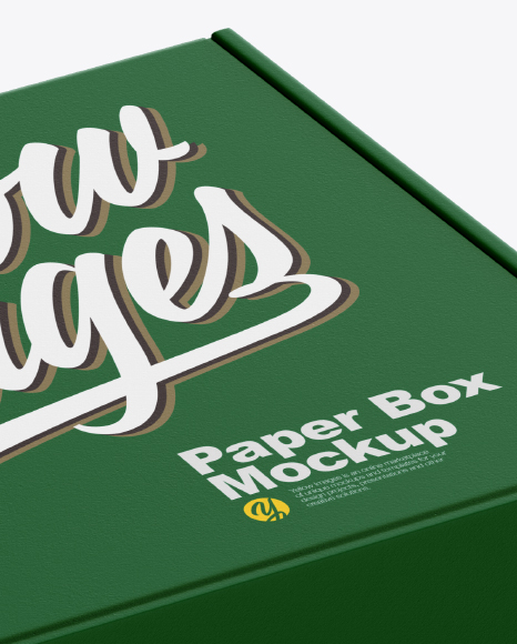 Matte Box Mockup PSD #1