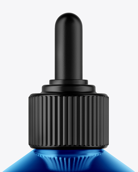 Metallic Dropper Bottle Mockup PSD #2
