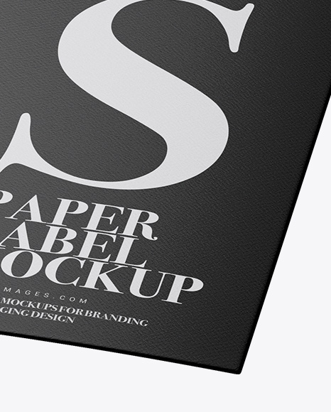 Matte Label Mockup PSD #6