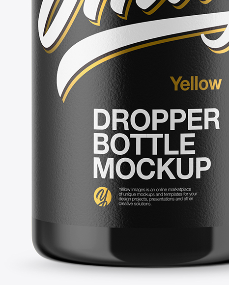 Glossy Dropper Bottle Mockup PSD #1