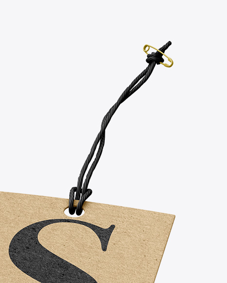 Kraft Label Mockup PSD #2