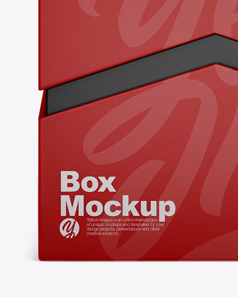 Matte Box Mockup PSD #2