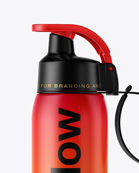 Matte Sport Bottle Mockup PSD #2