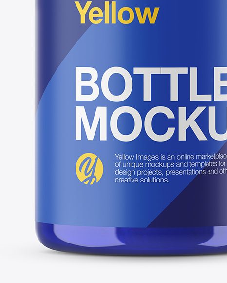 Download Blue Bottle With Powder Mockup In Bottle Mockups On Yellow Images Object Mockups PSD Mockup Templates