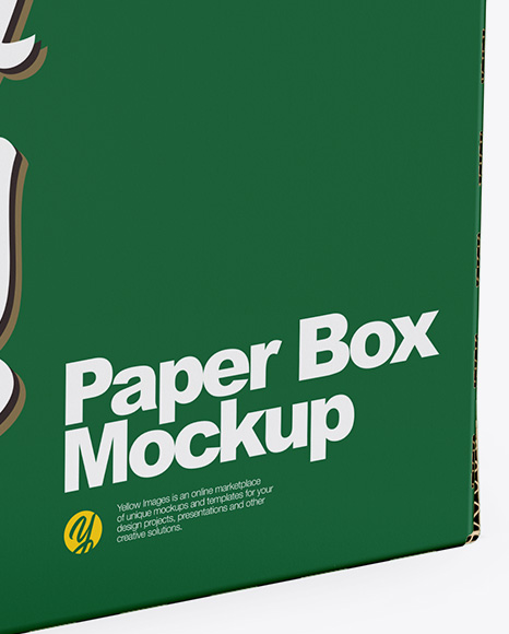 Matte Paper Box Mockup PSD #2
