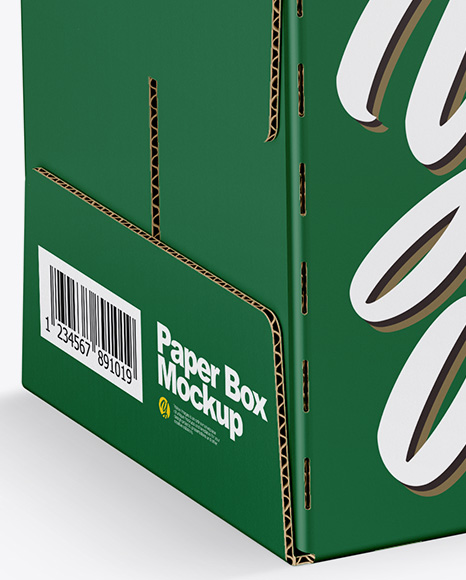 Matte Paper Box Mockup In Box Mockups On Yellow Images Object Mockups