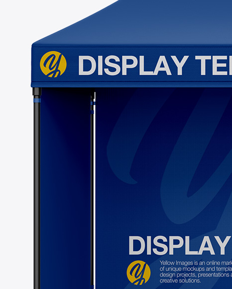 Download Display Tent Mockup In Outdoor Advertising Mockups On Yellow Images Object Mockups Yellowimages Mockups