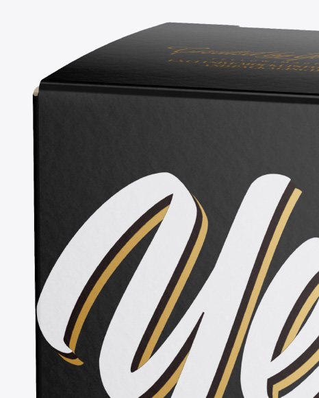 Paper Box Mockup   Half Side View PSD #2
