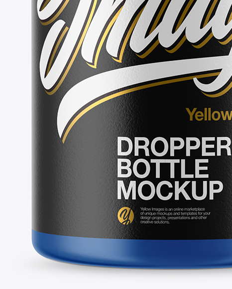 Matte Dropper Bottle Mockup PSD #1