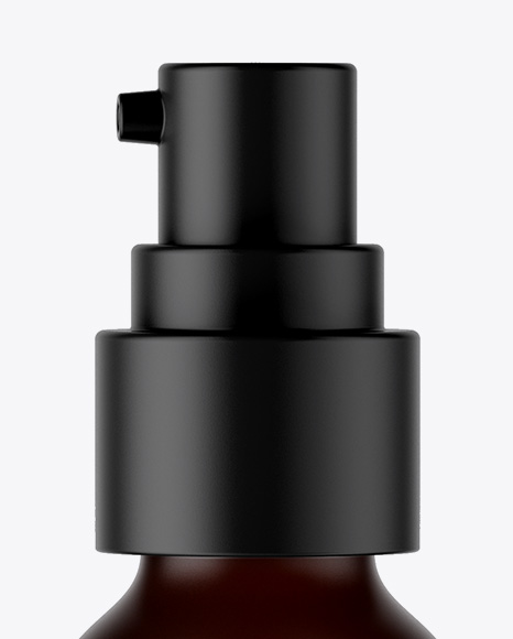 Amber Cosmetic Bottle Mockup PSD #2