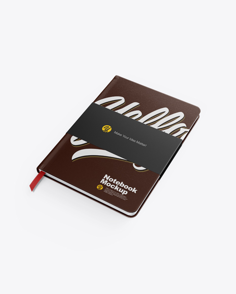 Leather Notebook Mockup PSD #1