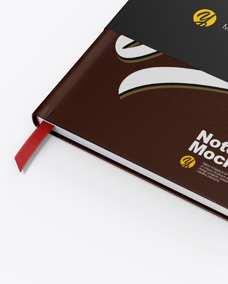 Leather Notebook Mockup PSD #6