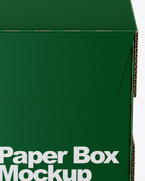 Matte Paper Box Mockup PSD #2