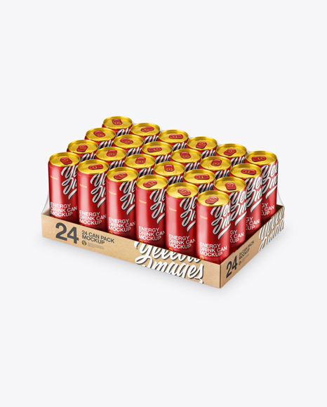 Download Transparent Pack With 24 Matte Metallic Aluminium Cans Mockup In Can Mockups On Yellow Images Object Mockups