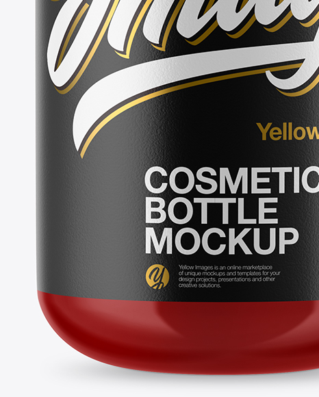 Glossy Cosmetic Bottle Mockup PSD #4