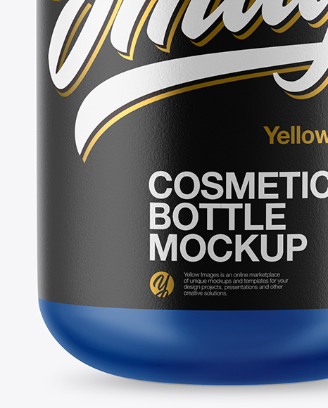 Matte Cosmetic Bottle Mockup PSD #1