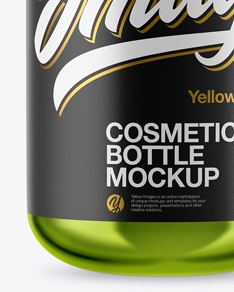 Metallic Cosmetic Bottle Mockup PSD #4