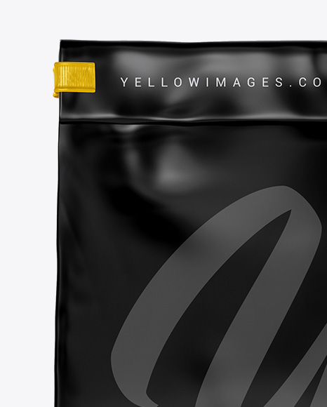 Glossy Coffee Bag Mockup PSD #3