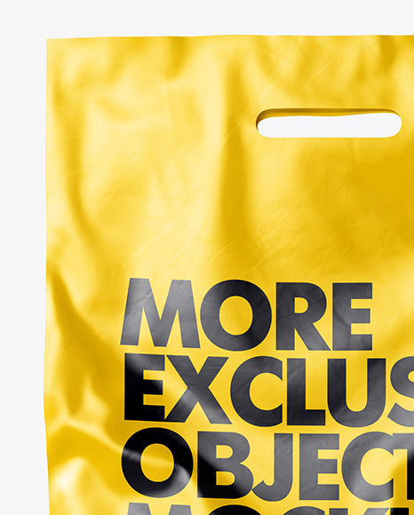 Plastic Carrier Bag Mockup In Object Mockups On Yellow Images Object Mockups