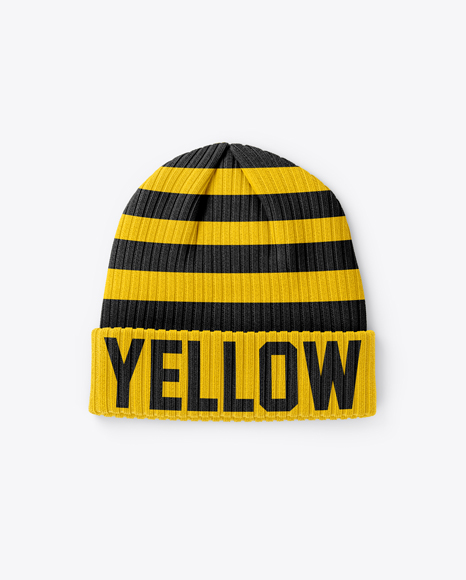 Download Winter Hat Mockup In Apparel Mockups On Yellow Images Object Mockups