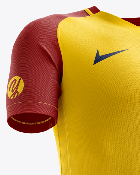 Men S Full Soccer Kit Mockup Hero Shot In Apparel Mockups On Yellow Images Object Mockups