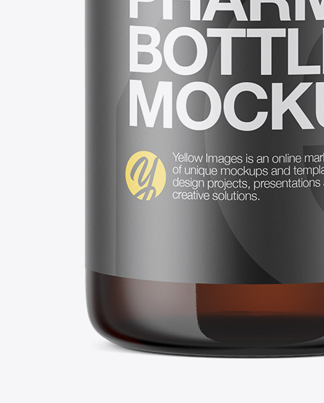 Download Amber Glass Bottle W Aluminium Cap Mockup In Bottle Mockups On Yellow Images Object Mockups