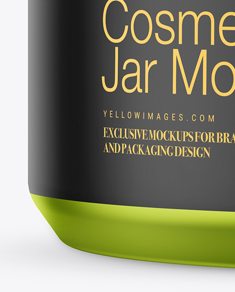 Download Metallic Cosmetic Jar Mockup In Jar Mockups On Yellow Images Object Mockups PSD Mockup Templates