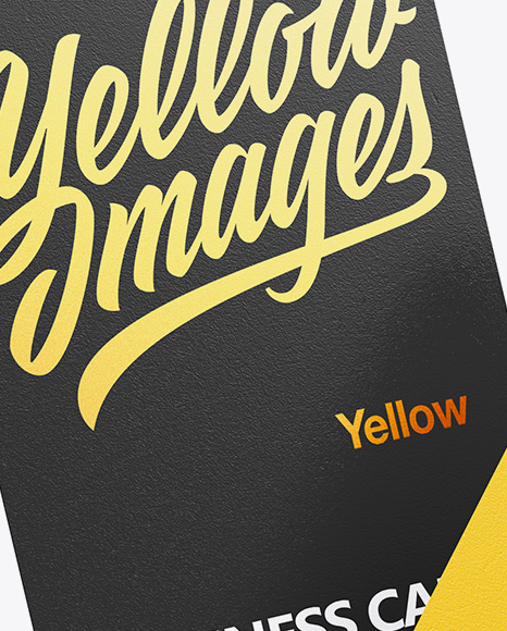 Two Textured Business Cards Mockup PSD #2