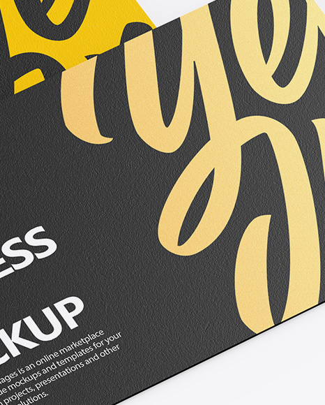 Two Textured Business Cards Mockup