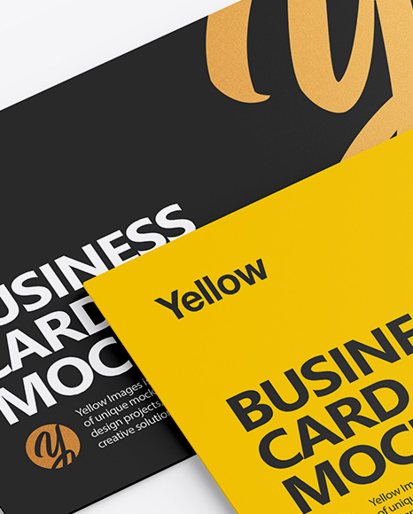 Two Business Cards Mockup PSD #2