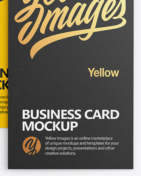 Two Textured Business Cards Mockup PSD #1