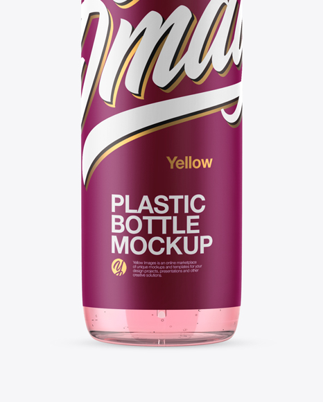 Clear Cosmetic Bottle with Pump Mockup PSD #1