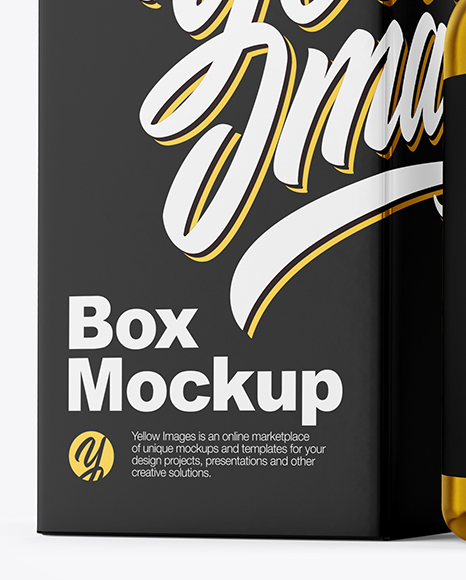 Download Metallic Pills Bottle With Box Mockup In Bottle Mockups On Yellow Images Object Mockups Yellowimages Mockups