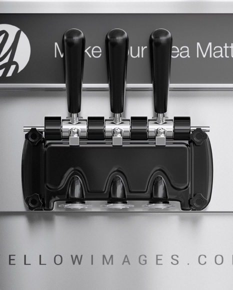 Ice Cream Machine Mockup   Front View PSD #2