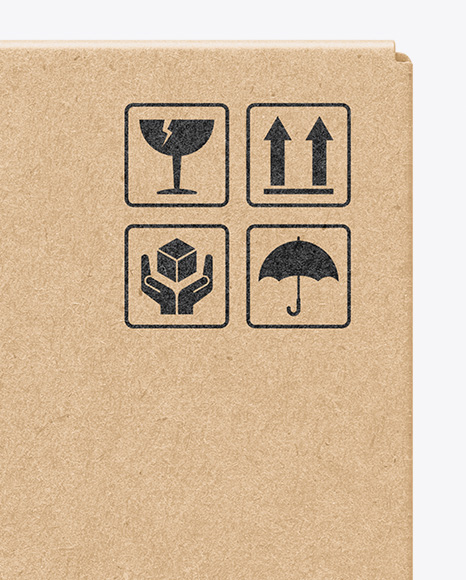 Kraft Box Mockup PSD #2