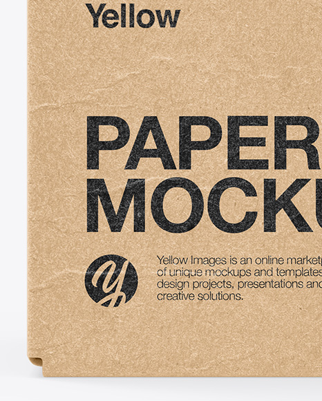 Kraft Box Mockup PSD #1